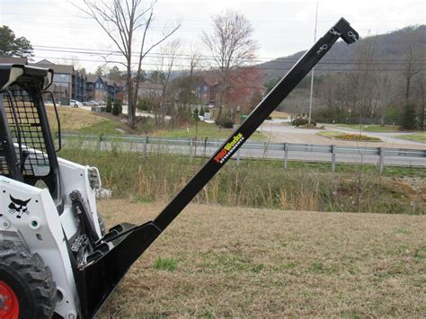 skid steer boom pole|quick attach skid steer pole.